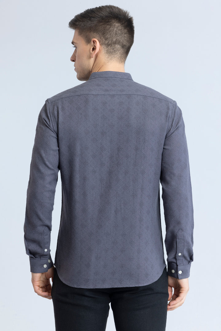 Mandarin Mystique Grey Shirt