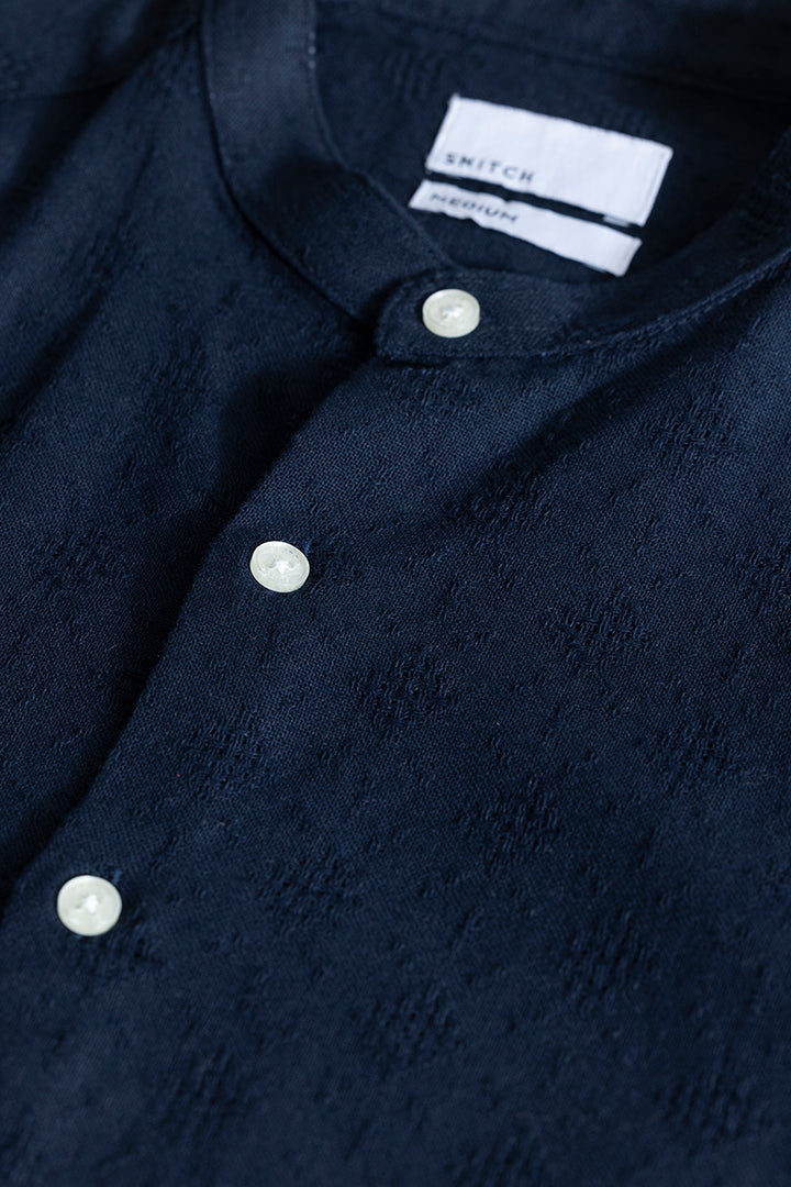 Mandarin Mystique Navy Shirt