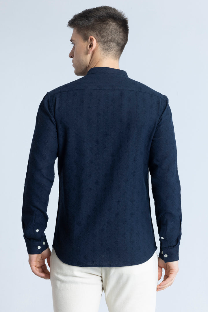 Mandarin Mystique Navy Shirt