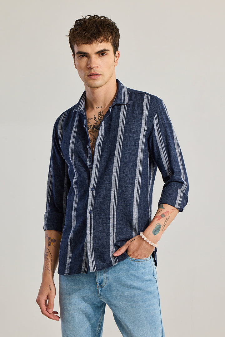 Bold Line Navy Stripe Shirt