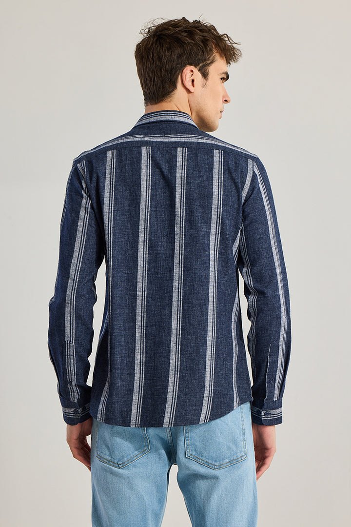 Bold Line Navy Stripe Shirt