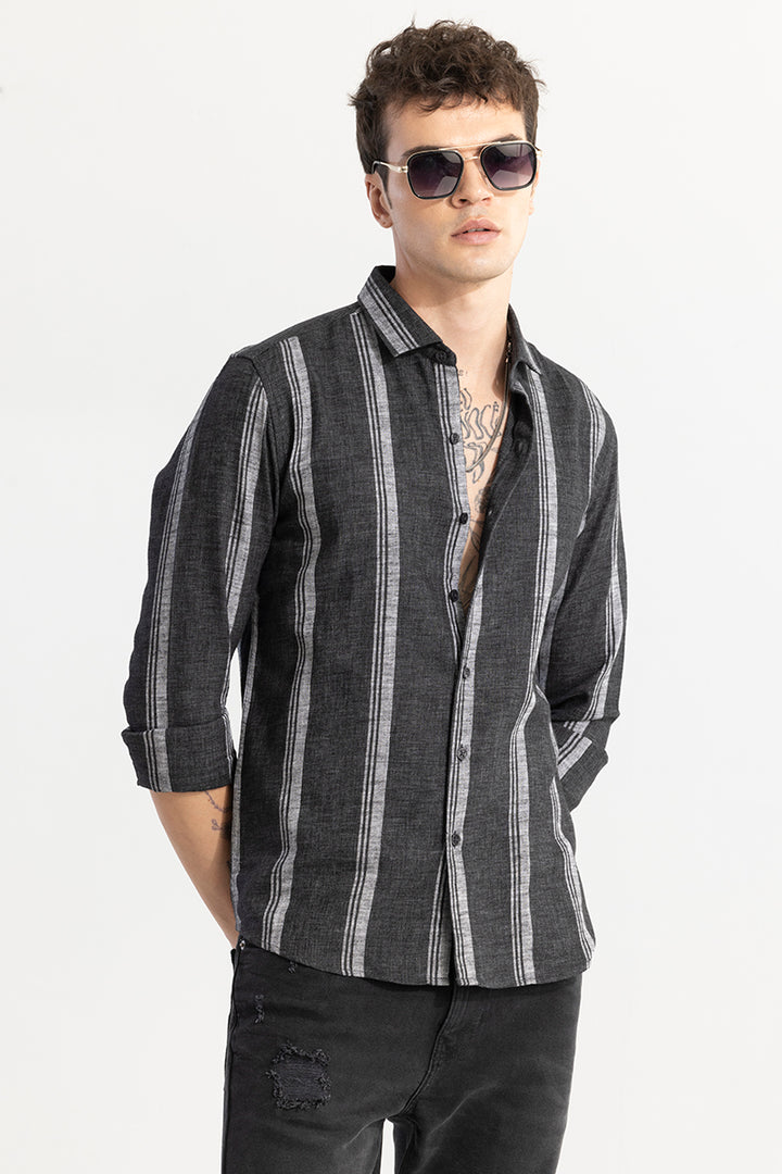 Bold Line Black Stripe Shirt