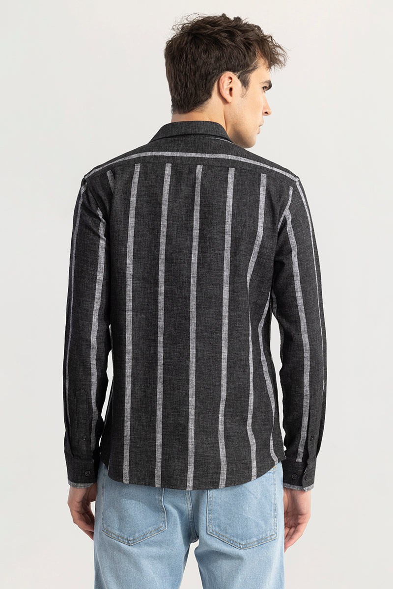 Sneaky Stripe Black Shirt