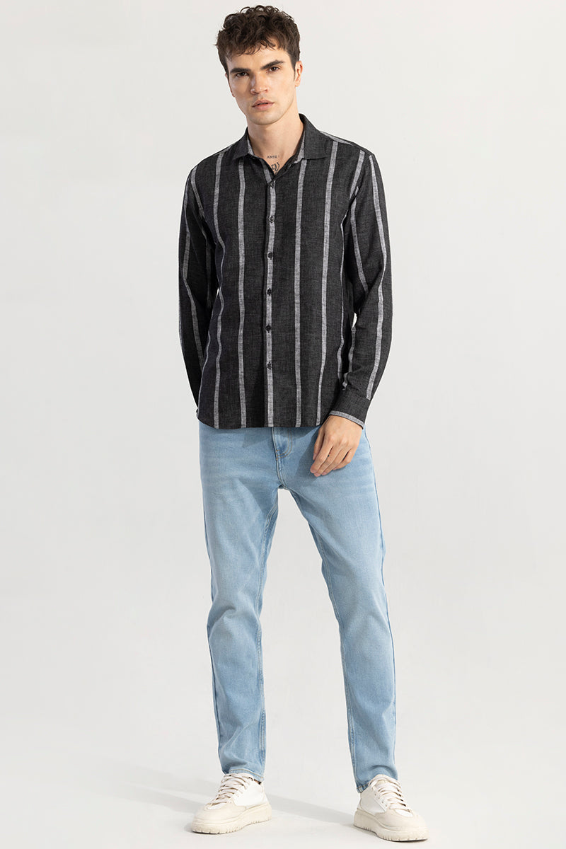 Sneaky Stripe Black Shirt