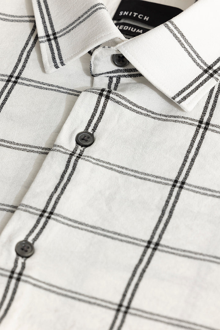 Blockade Checks White Shirt