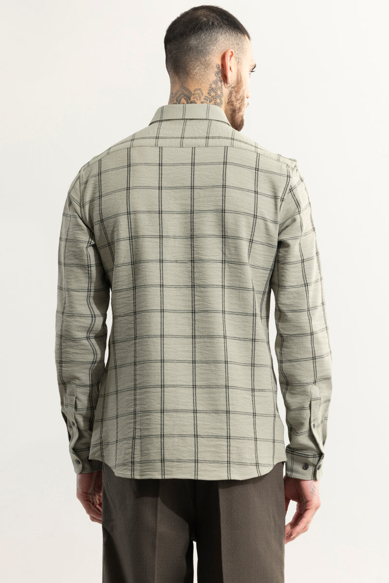 Blockade Checks Grey Shirt