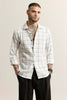 Grid Block White Checks Shirt