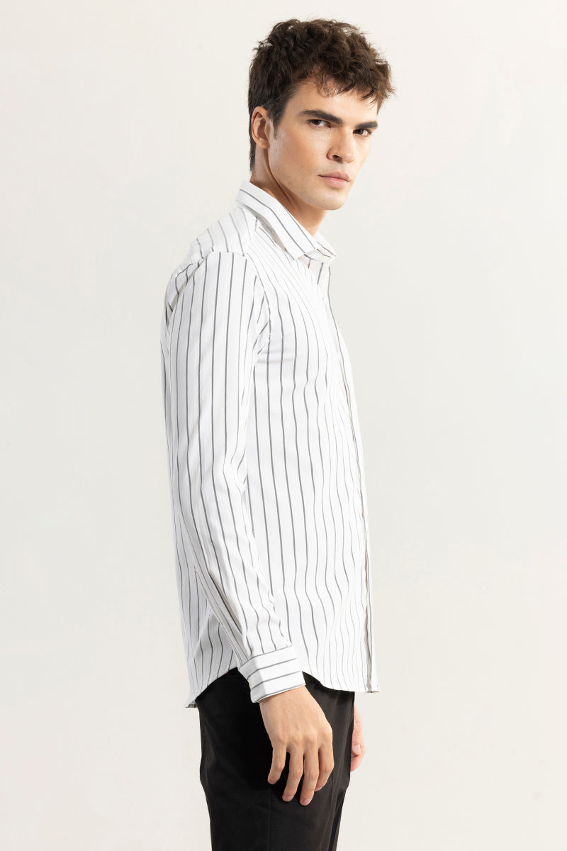 Pen Stripe White Shirt