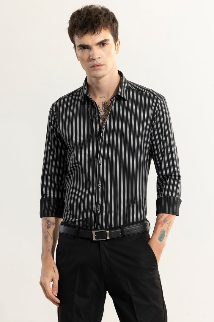 Dual Stripe Line Sliver Shirt