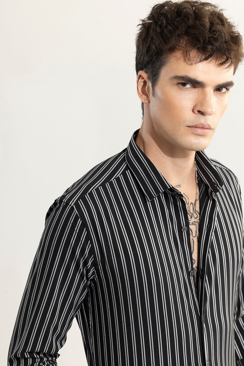 Dual Stripe Line Sliver Shirt