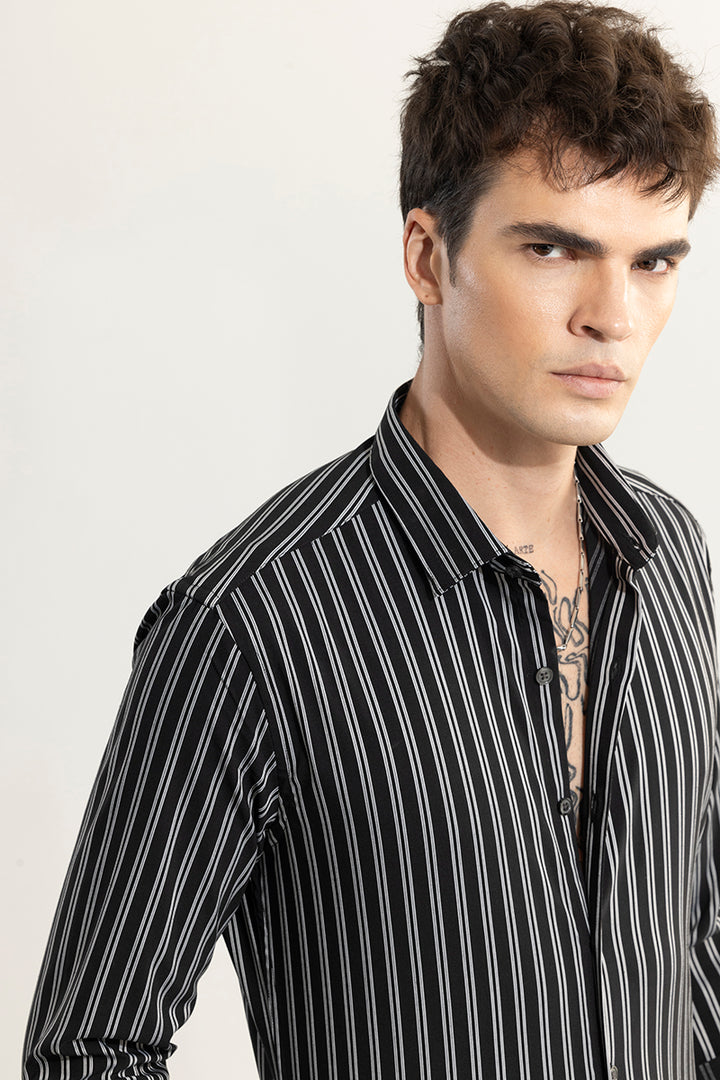 Dual Stripe Line Sliver Shirt