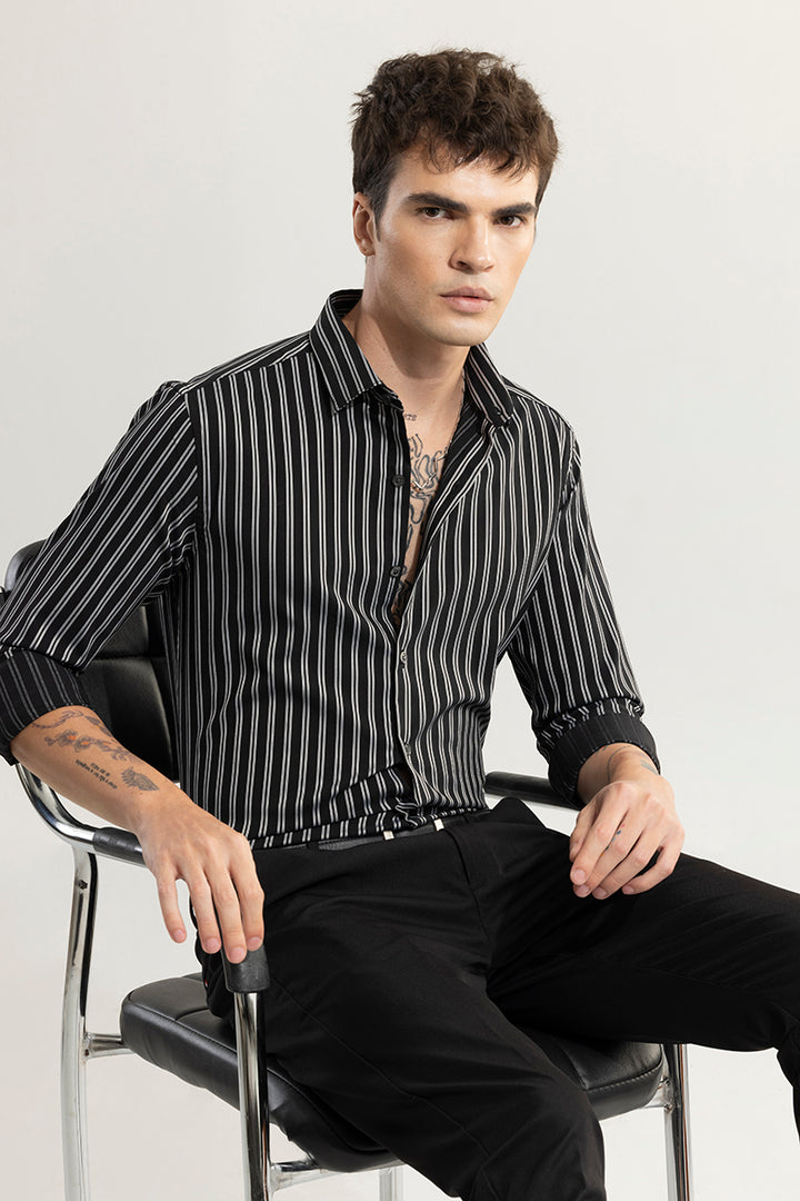 Dual Stripe Line Sliver Shirt