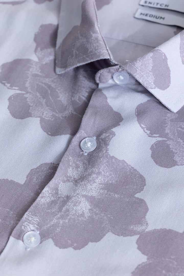 Hibiscus Oasis Purple Shirt