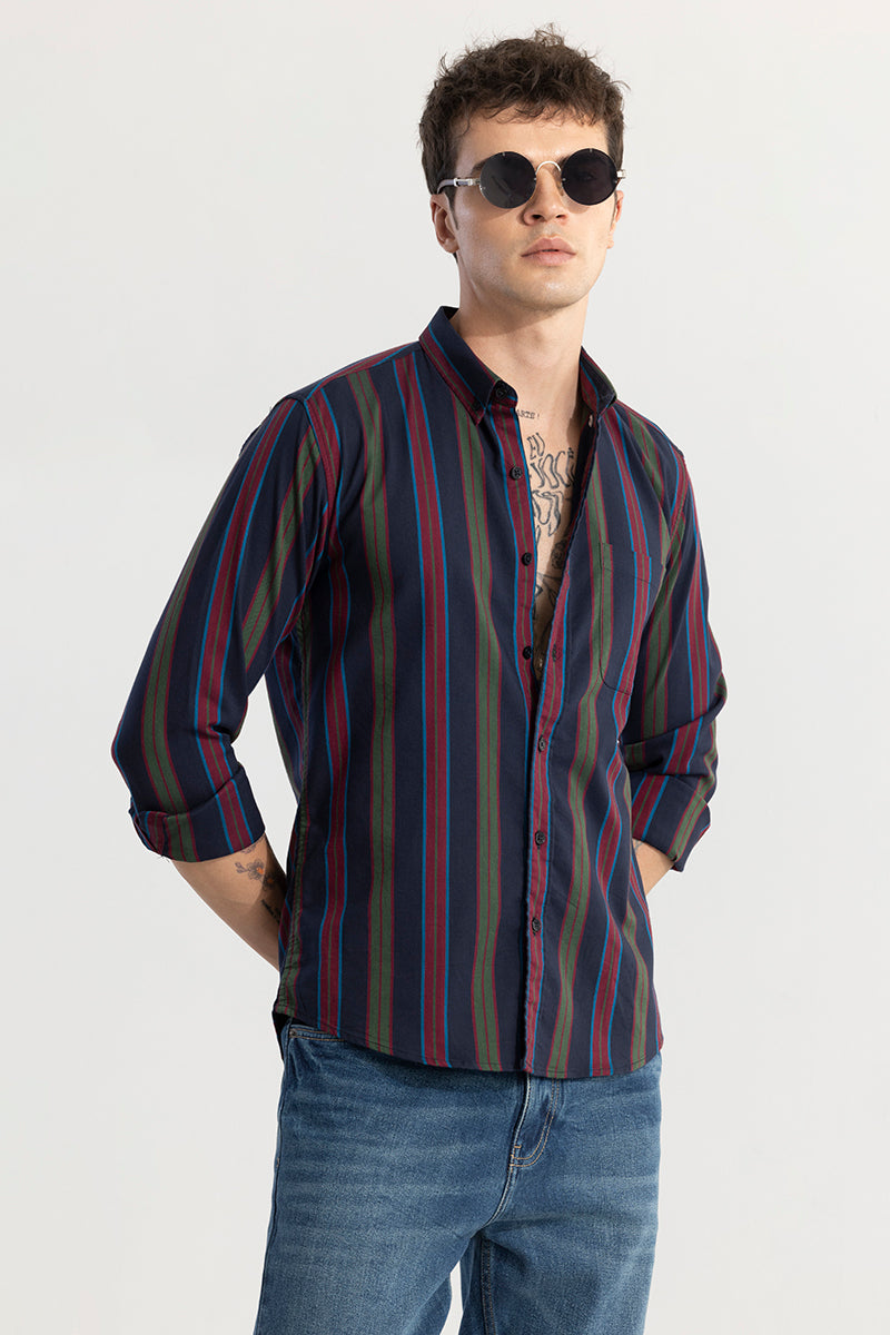 Dazzle Stripe Navy Shirt