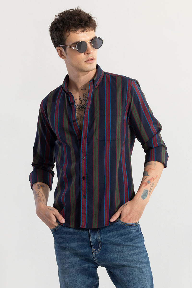 Dazzle Stripe Navy Shirt