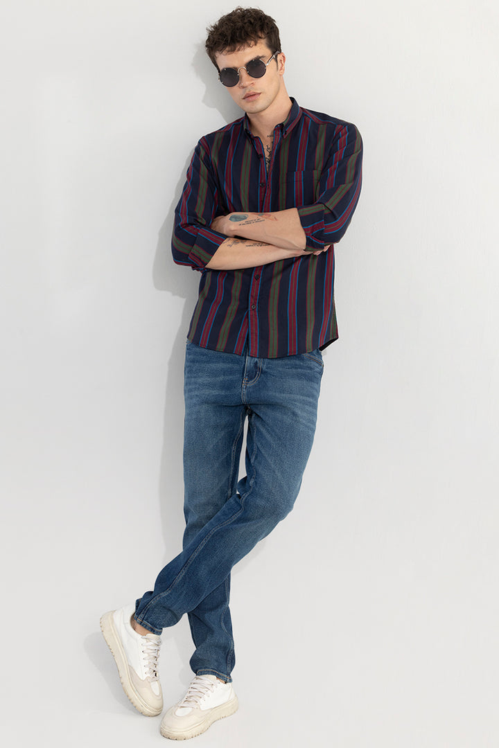 Dazzle Stripe Navy Shirt