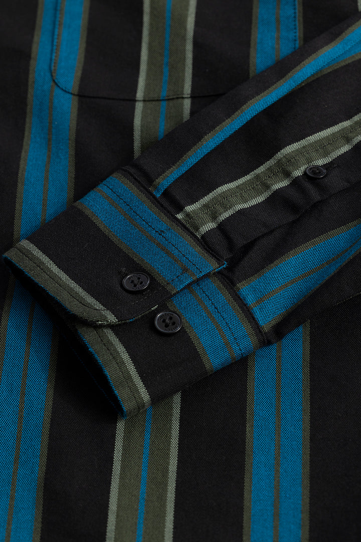 Dazzle Stripe Black Shirt