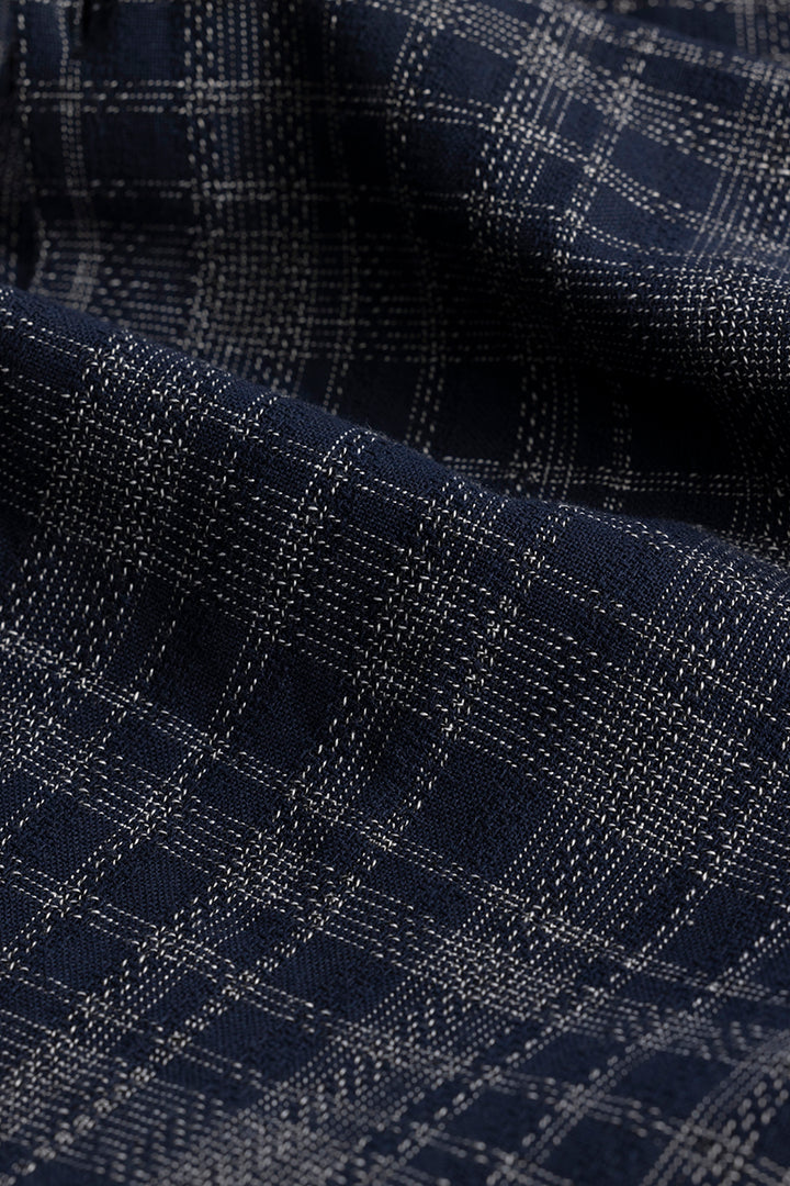 Glen Grid Navy Checks Shirt