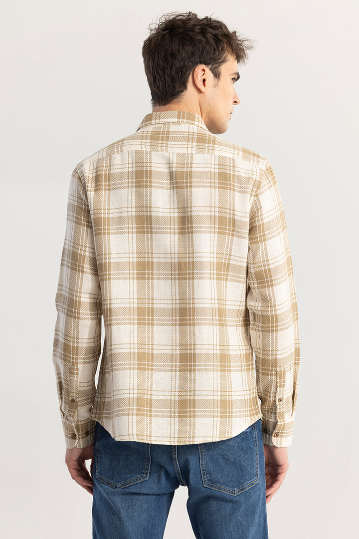 Tartan Tango Beige Checks Shirt