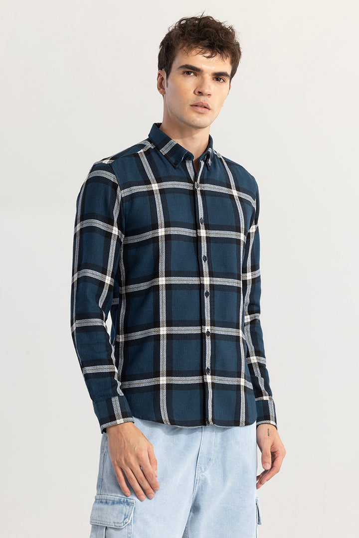 Cubix Checks Navy Shirt