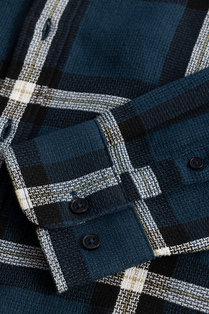 Cubix Checks Navy Shirt