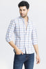 Glider Sky Blue Checks Shirt