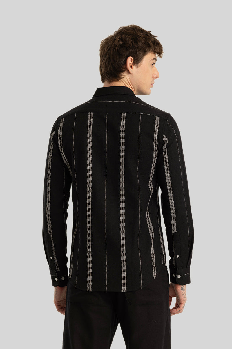 Sander Black Stripes Shirt