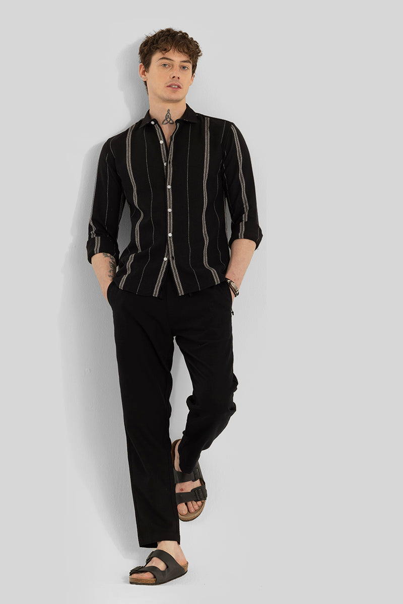 Sander Black Stripes Shirt