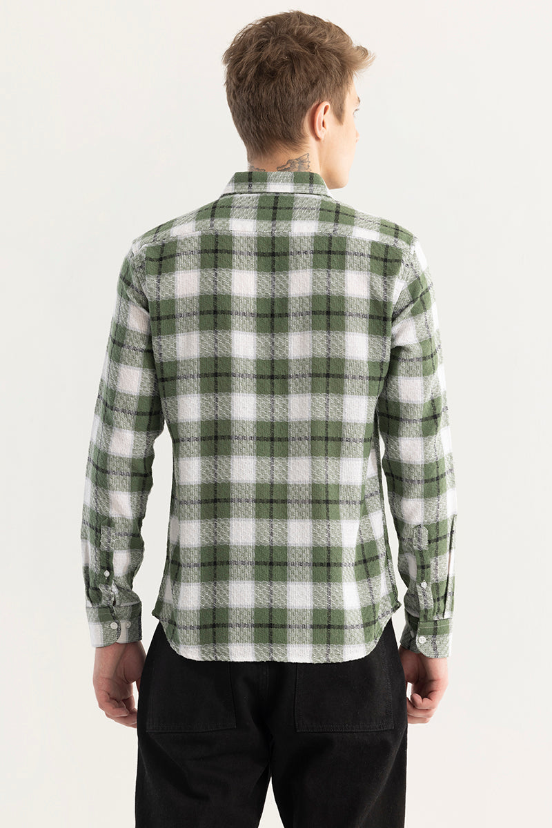 Plaided Green Check Shirt