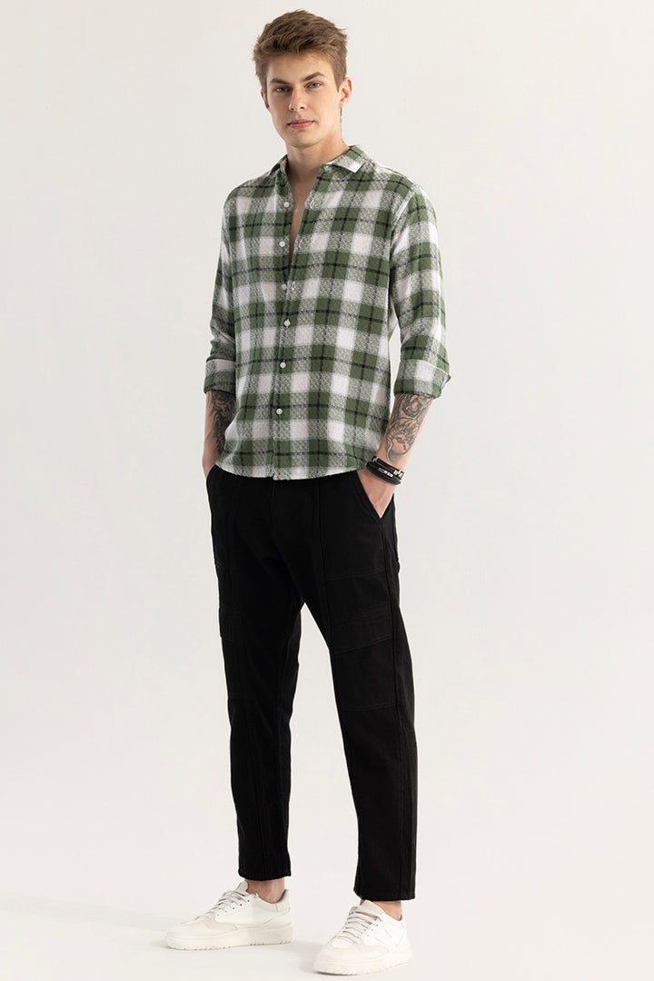 Plaided Green Check Shirt