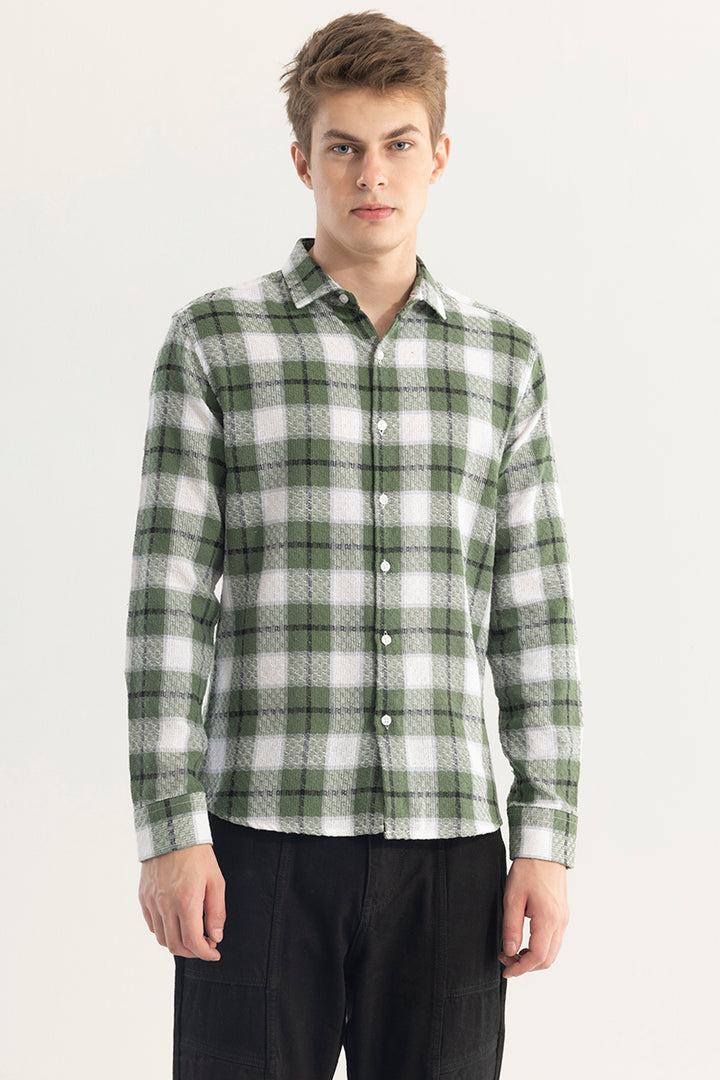 Plaided Green Check Shirt