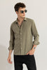 FineCord Green Corduroy Shirt