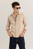 FineCord Cream Corduroy Shirt