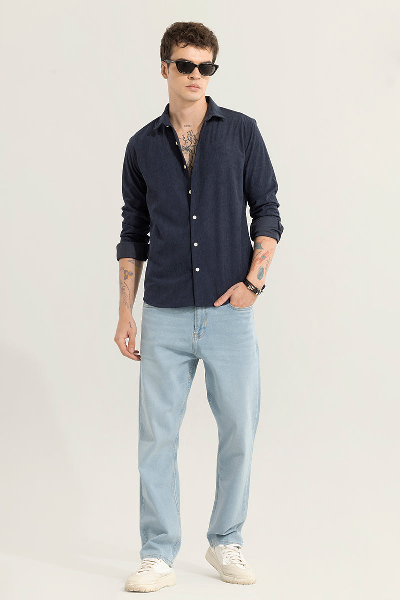 FineCord Navy Corduroy Shirt