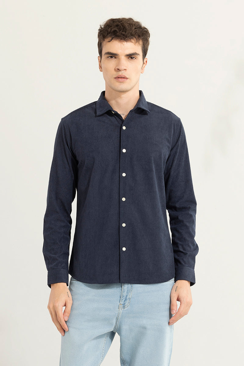 FineCord Navy Corduroy Shirt