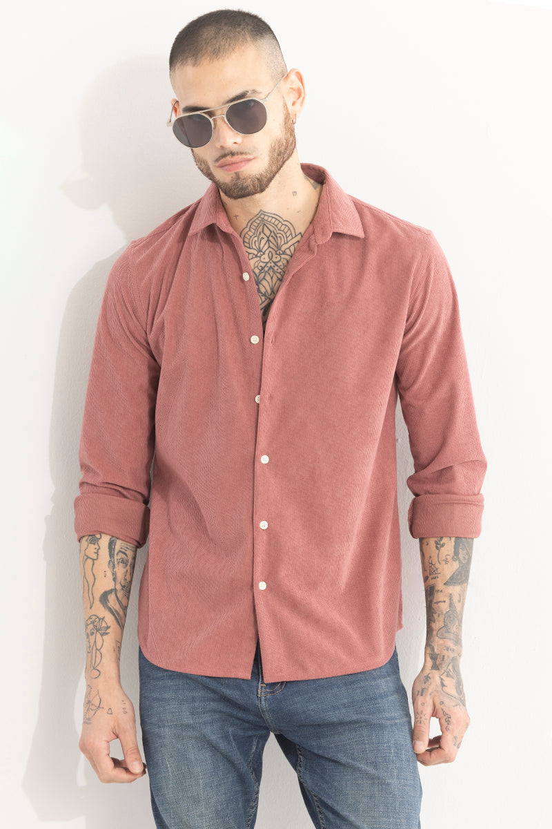 PatchPro Mauve Corduroy Shirt