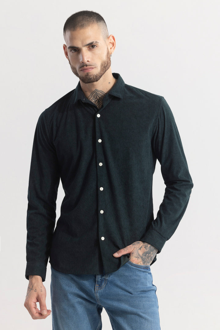 PatchPro Olive Corduroy Shirt