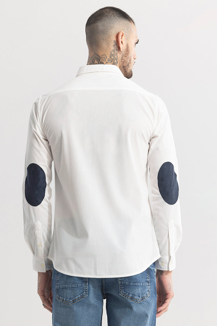 PatchPro White Corduroy Shirt