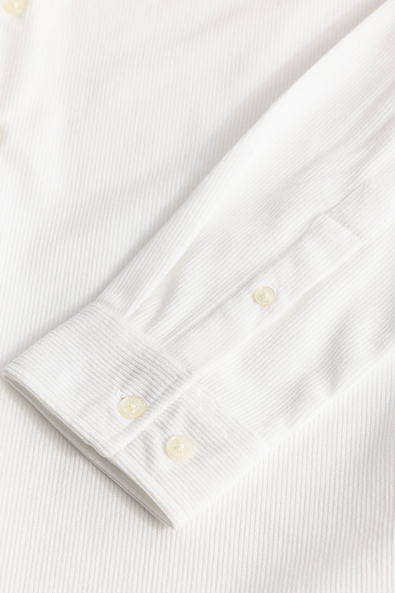 PatchPro White Corduroy Shirt