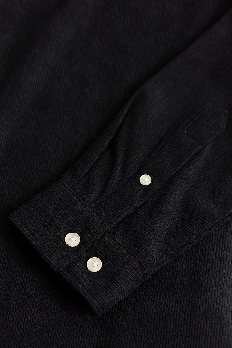 PatchPro Black Corduroy Shirt