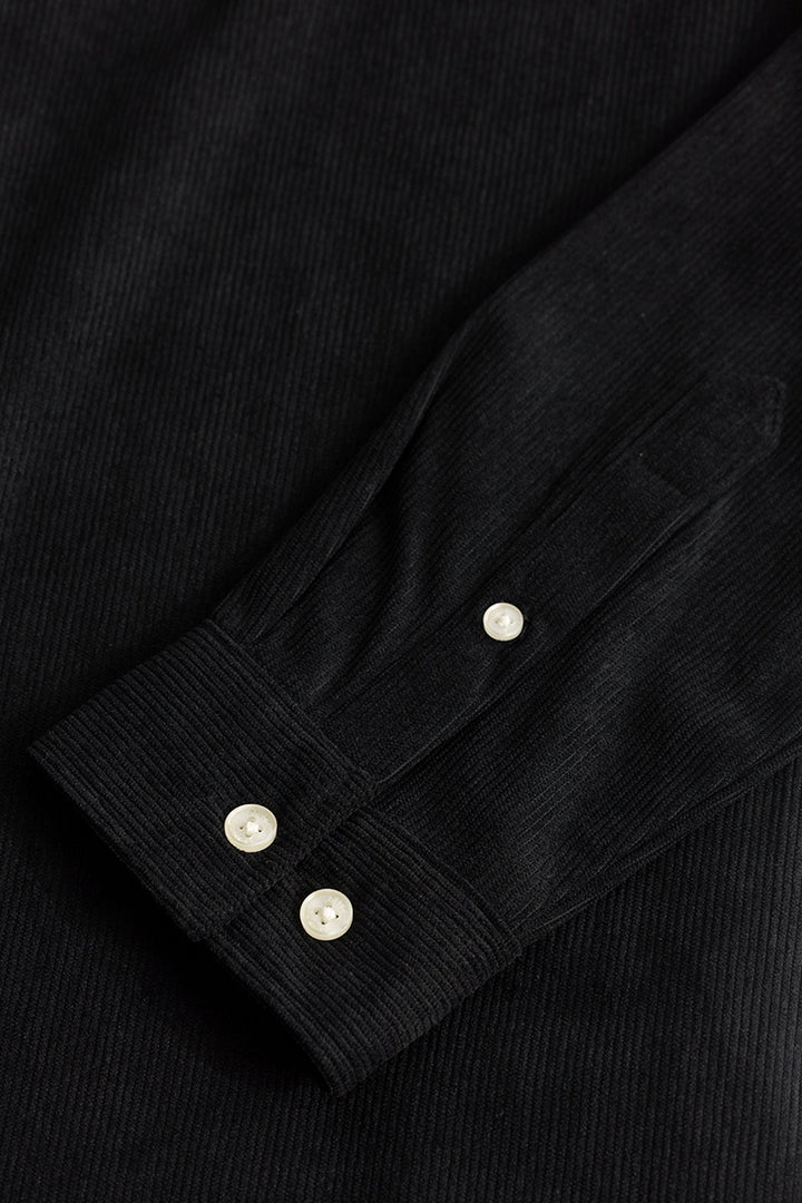 PatchPro Black Corduroy Shirt