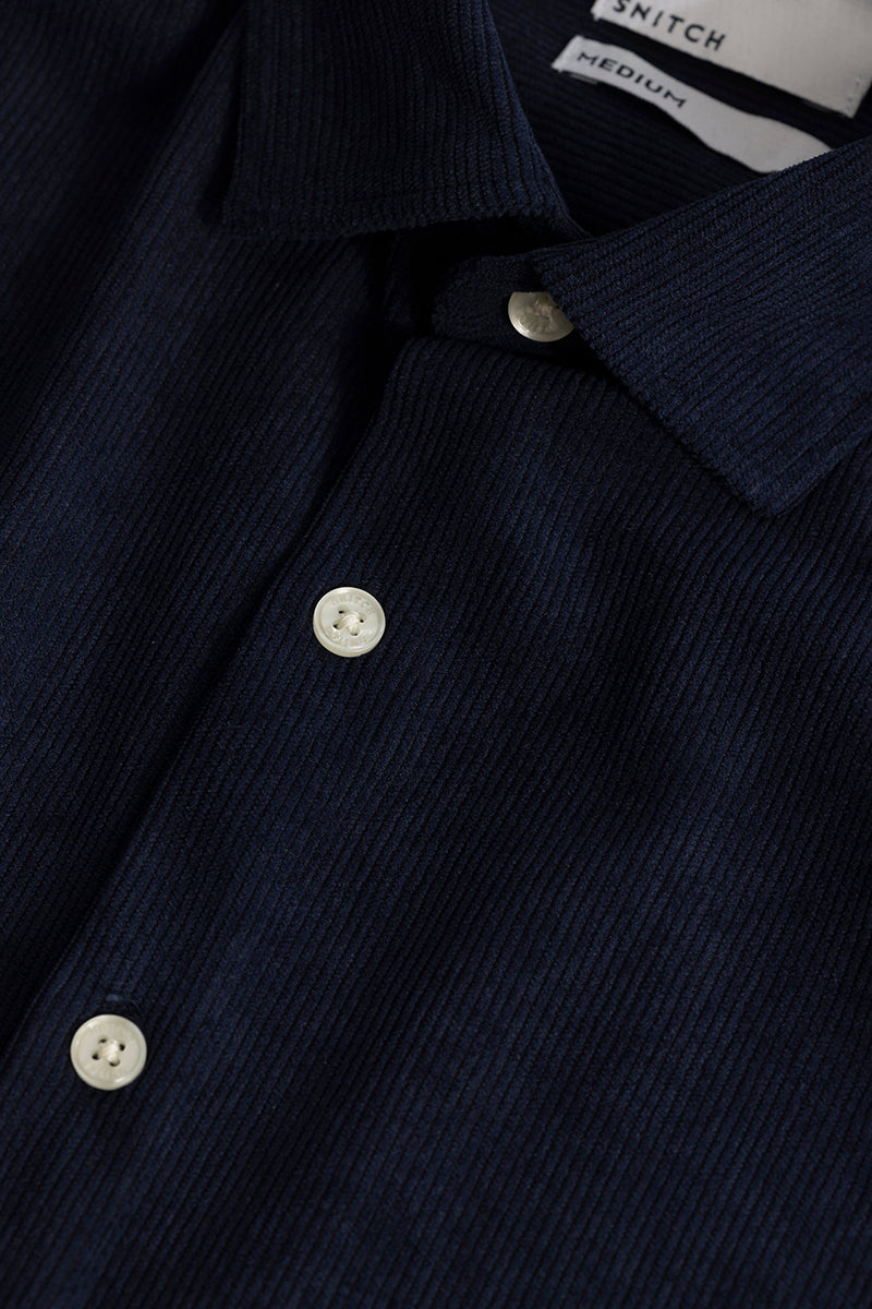 PatchPro Navy Corduroy Shirt