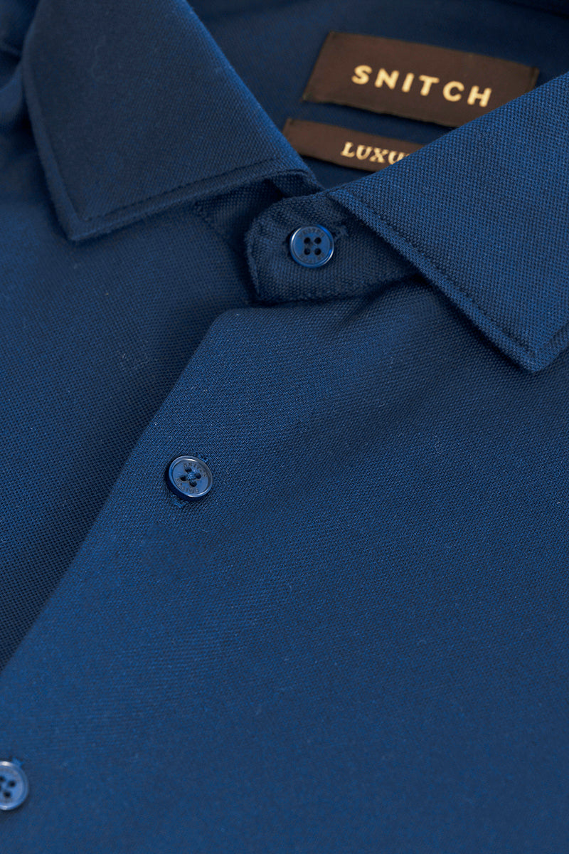 Ulrik Navy Plain Shirt