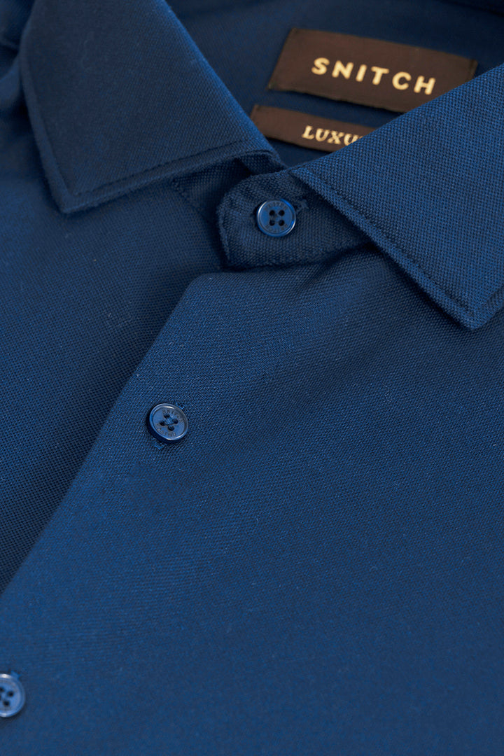 Ulrik Navy Plain Shirt