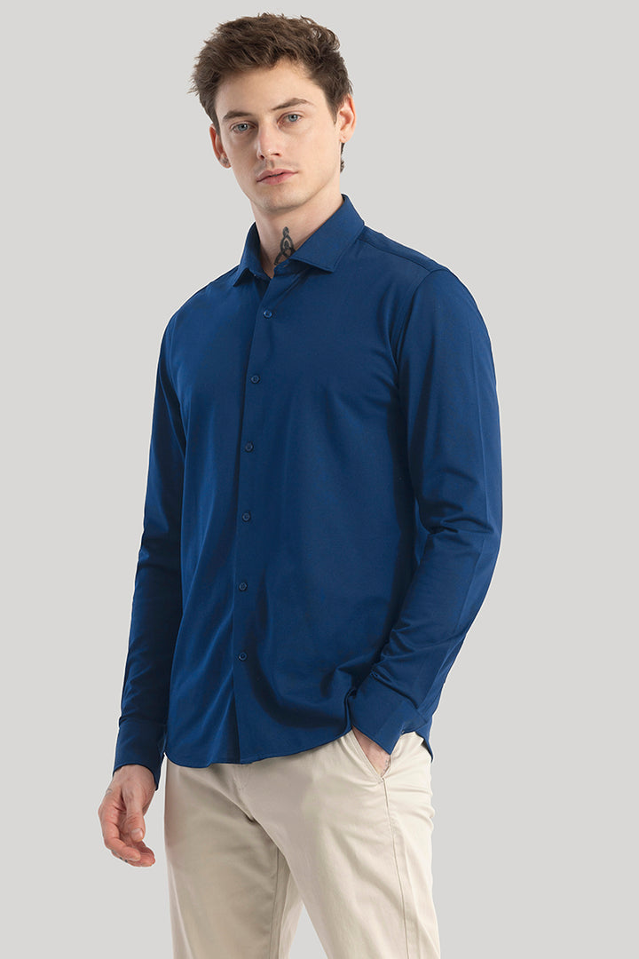 Ulrik Navy Plain Shirt