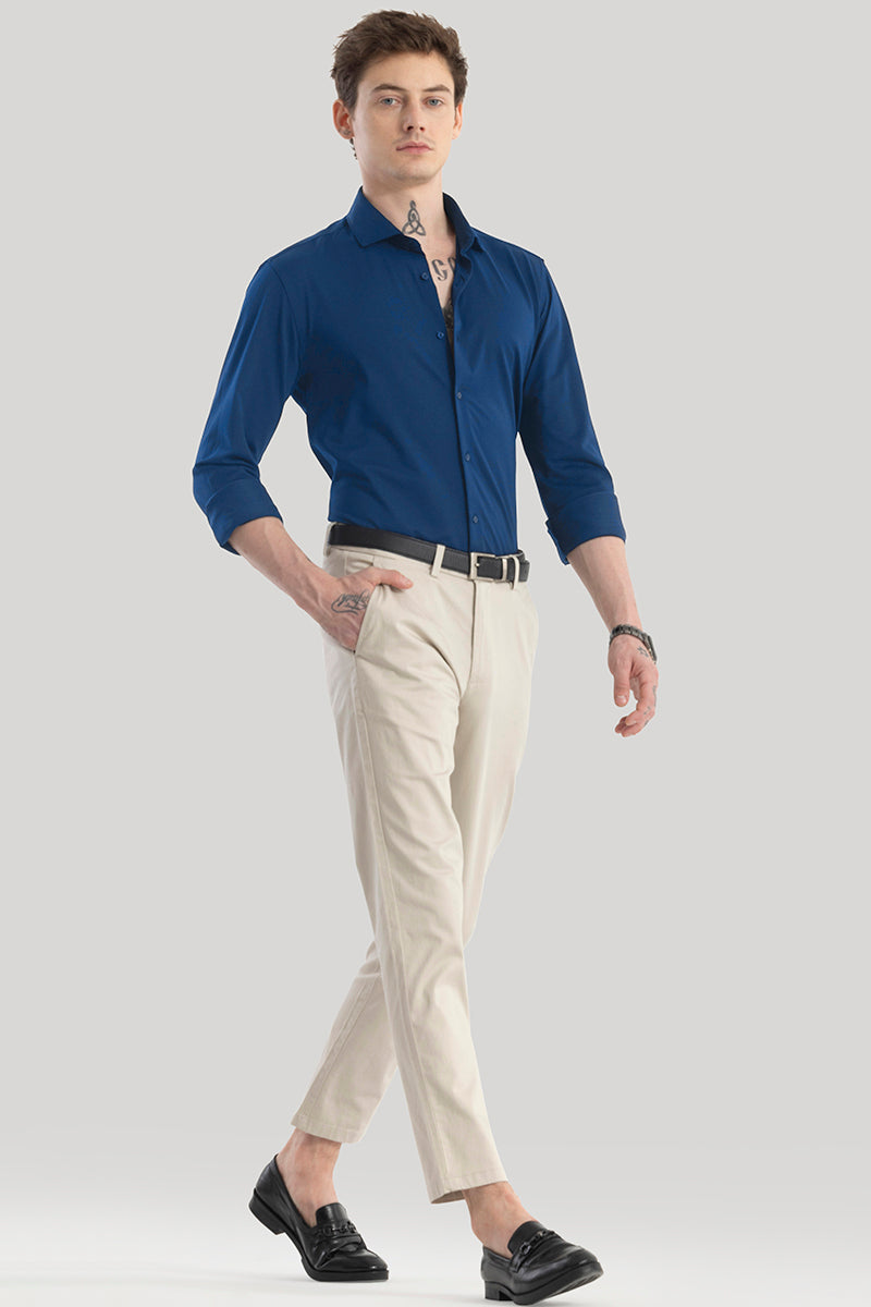 Ulrik Navy Plain Shirt