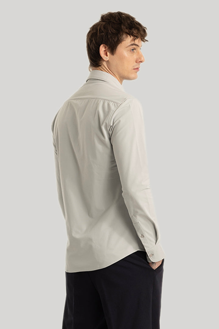 Ulrik Light Grey Plain Shirt