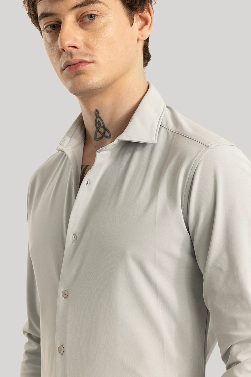 Ulrik Light Grey Plain Shirt