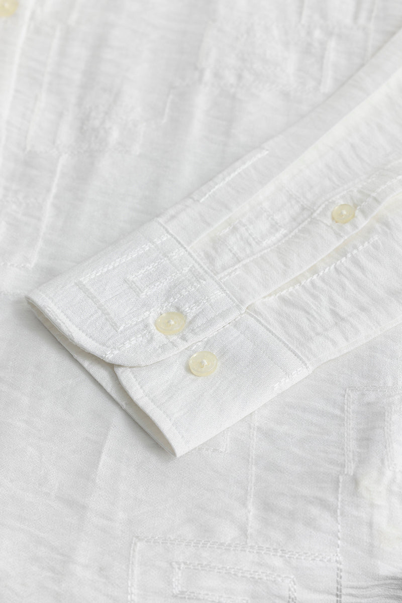 Artisanal Stitch White Shirt