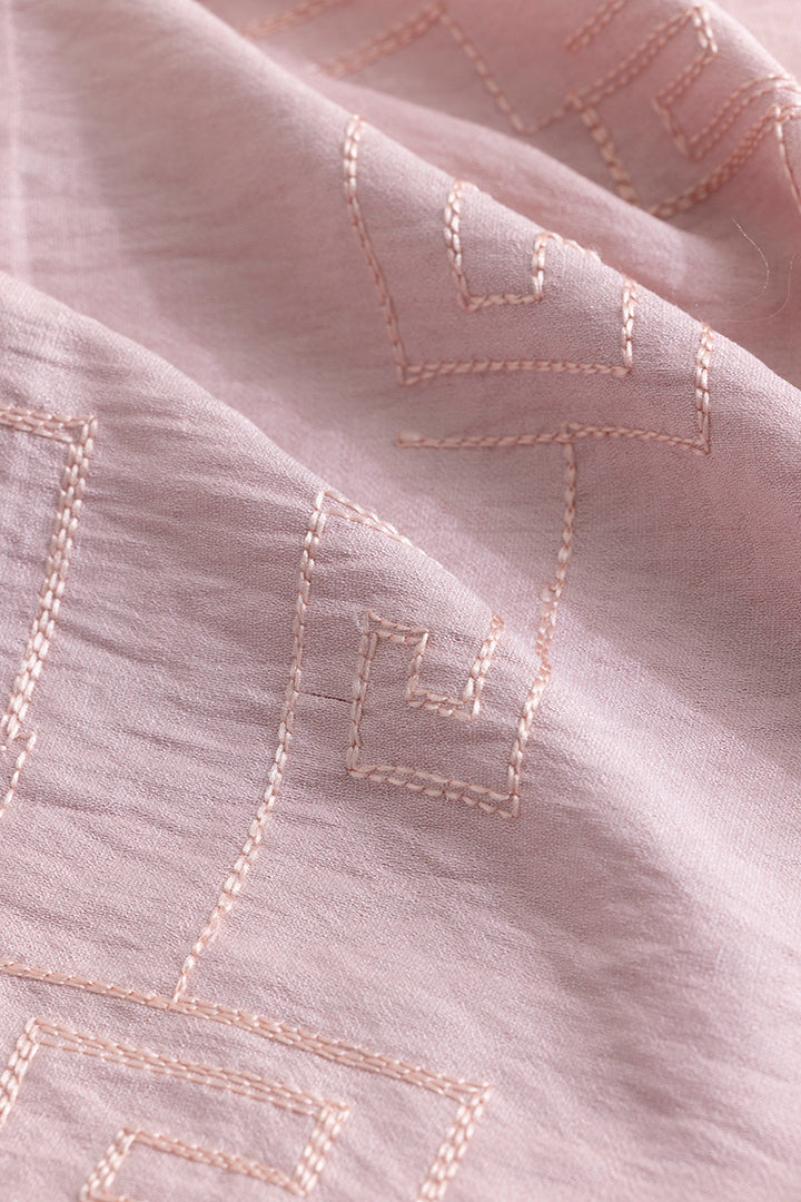 Artisanal Stitch Peach Shirt